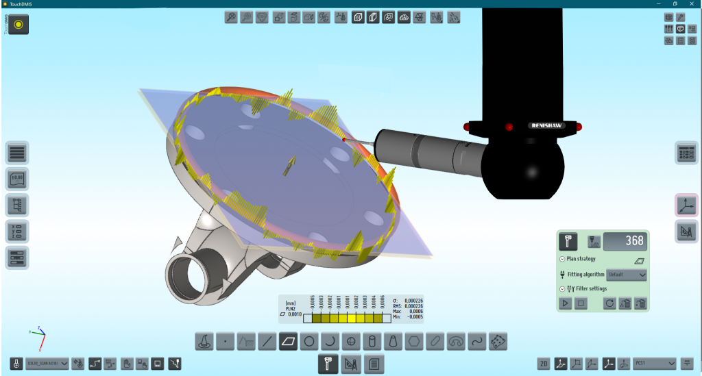 TouchDMIS Continuous Scanning